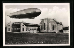 AK Friedrichshafen Am Bodensee, Luftschiff Graf Zeppelin über Der Werft  - Zeppeline