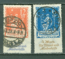 Allemagne Michel 233/234 Ob TB Geprüft Cote 60 Euro - Gebraucht