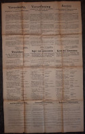 Arrêté De L'occupant Allemand Concernant La Réglementation De L'approvisionnement En Pommes De Terres Hâtives - Bruxelle - 1914-18