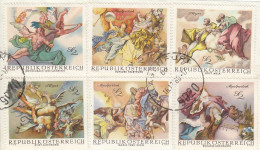 AUSTRIA 1278-1283,used,cut On Paper - Used Stamps