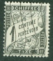 France  Taxe   10  Ob  TB    - 1859-1959 Usados