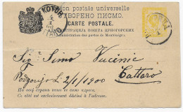 Post Card 1900 To Cattaro/Kutor - Montenegro