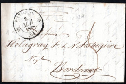 France Lettre De Bayonne Vers Bordeaux Le 3 Mai 1838 - 1801-1848: Precursors XIX