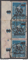 DEUTSCHES REICH 1923 - Michel Nr. 284 Dreierstreifen Mit Bogenrand Und Gruppenpaarnummer - Gebraucht