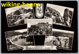 Blankenburg Harz - S/w Burgruine Regenstein - Burg Regenstein - Blankenburg