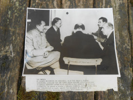 AUTHENTIQUE PHOTO -WW2 PROCES DE NUREMBERG Service Infor. Amècicain - 1939-45