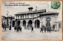 17984 / ⭐ ◉ BRUXELLES Exposition 1910 Pavillon MOËT Et CHANDON à GIRAUD 12 Rue Texel Paris - Weltausstellungen