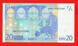 45 - BILLET 20 EUROS 2002 NEUF Signature WIM DUISEMBERG  N° U06113352209 - Imp L004F1 - 20 Euro