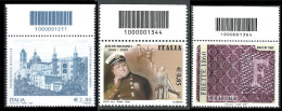 Italia 2008/2010 3 Valori Codice A Barre - Barcodes
