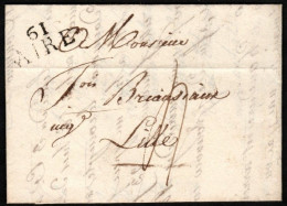 France Lettre De Saint Augustin Vers Lille Le 6 Avril 1816 - 1801-1848: Precursors XIX