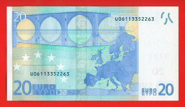 47 - BILLET 20 EUROS 2002 NEUF Signature WIM DUISEMBERG  N° U06113352263 - Imp L004F1 - 20 Euro