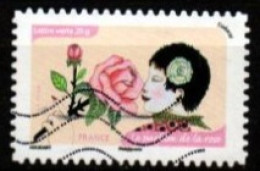 FRANCE   -   2014 .  Y&T N° 1042 Oblitéré.    Le Parfum De La Rose - Used Stamps