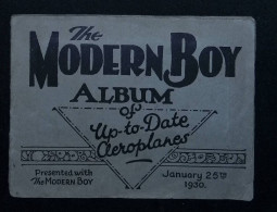 Chromos Et Images, ALBUM Of Up To Date Aeroplanes, The Modern Boy, 1930, The Modern Boy, 12 Pages, Frais Fr 4.95e, Suivi - Albums & Catalogues