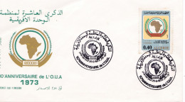 10th Anniversary Of The Organization For African Unity (OAU) - 1973 FDC - Algérie (1962-...)