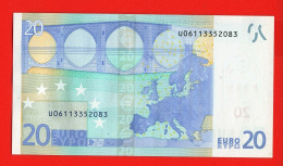 57 - BILLET 20 EUROS 2002 NEUF Signature WIM DUISEMBERG  N° U06113352083 - Imp L004F1 - 20 Euro