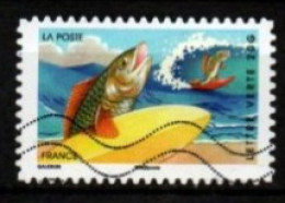 FRANCE  -  2014 . Y&T N° 984 Oblitéré .    Poissons  /   Surf - Used Stamps