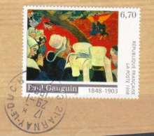 Timbres Y&T 3207 - 1998 " PAUL GAUGUIN " OBLITÉRÉ CACHET ROND SUR FRAGMENT (1899)_Ti1026 - Used Stamps