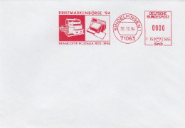 Bund Freistempel Brief Mit Vorführstempel Briefmarkenbörse 94 Sindelfingen Francotyp Postalia F75 3455 - Macchine Per Obliterare (EMA)