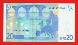 58 - BILLET 20 EUROS 2002 NEUF Signature WIM DUISEMBERG  N° U06113352065 - Imp L004F1 - 20 Euro