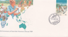 25th Anniversary Of Australian Volunteers Abroad - 1989 - Enteros Postales