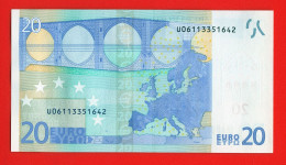 59 - BILLET 20 EUROS 2002 NEUF Signature WIM DUISEMBERG  N° U06113352029 - Imp L004F1 - 20 Euro