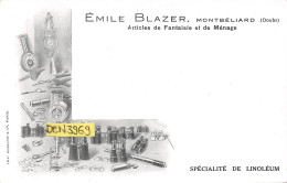 MONTBELIARD (Doubs) - Emile Blazer, Articles De Fantaisie Et De Ménage - Spécialité De Linoléum - Montbéliard