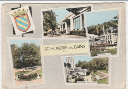 SAINT HONORE LES BAINS L'ETABLISSEMENT THERMAL LE PARC ET LE CASINO MULTIE VUES CPSM 10X15 TBE - Saint-Honoré-les-Bains