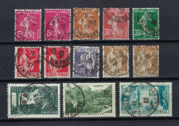 FRANCE 1900-50: Lot De Diverses Obl. "TIMBRAGE" - Sonstige & Ohne Zuordnung