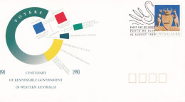 Centenary Of Responsible Government In Western Australia - 1990 - Enteros Postales