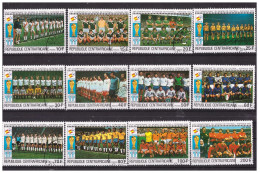 CENTRAL AFRICAN REPUBLIC 1981 World Cup Football 1982 12 Values Used Set C.T.O. - Repubblica Centroafricana