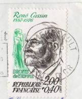 Timbres Y&T 2283 - 1983 " RENÉ CASSIN "  Oblitéré Cachet Rond Sur Enveloppe Entière (1869)_Ti1020 - Storia Postale