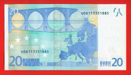 68 - BILLET 20 EUROS 2002 NEUF Signature WIM DUISEMBERG  N° U06113351885 - Imp L004F1 - 20 Euro