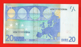 70 - BILLET 20 EUROS 2002 NEUF Signature WIM DUISEMBERG  N° U06113350886 - Imp L004F1 - 20 Euro