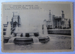 BELGIQUE - BRUXELLES - Exposition Universelle De 1935 - Avenue Du Gros Tilleul - Weltausstellungen