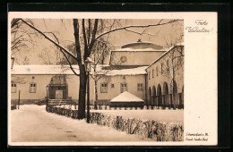 AK Schweinfurt A. M., Ernst-Sachs-Bad Im Winter, Frohe Weihnachten!  - Schweinfurt