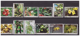 COMOROS 1977 Flora 12 Values Postage Due Used Set C.T.O. - Comores (1975-...)