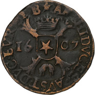 Pays-Bas Espagnols, BRABANT, Albert & Isabelle, Liard, 12 Mites, 1607 - Paesi Bassi Spagnoli