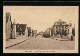 AK Bayreuth, Neue Brücke Und Bahnhofstrasse  - Bayreuth