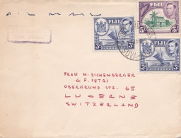 From Fiji To Switzerland - 1955 - Fiji (1970-...)