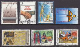 Belgium 1987 - Flanders, Tree Of Life Gustav Klimt, Theatre Waver, Spike And Suzy Newspaper Volleyball, Trade - Lot Used - Gebruikt