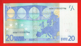 85 - BILLET 20 EUROS 2002 NEUF Signature WIM DUISEMBERG  N° U06113350796 - Imp L004F1 - 20 Euro