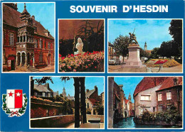 62 - Hesdin - Multivues - Blasons - CPM - Voir Scans Recto-Verso - Hesdin