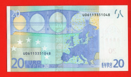 90 - BILLET 20 EUROS 2002 NEUF Signature WIM DUISEMBERG  N° U06113351048 - Imp L004F1 - 20 Euro