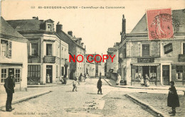 49 SAINT-GEORGES SUR LOIRE. Carrefour Du Commerce 1907 Epicerie Clemot Et Garage Peinte Mottu - Saint Georges Sur Loire