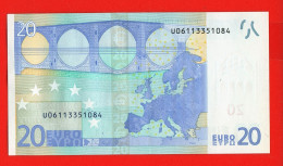 94 - BILLET 20 EUROS 2002 NEUF Signature WIM DUISEMBERG  N° U06113351084 - Imp L004F1 - 20 Euro