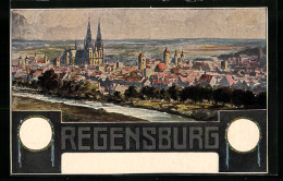 AK Regensburg, Jahrhundertfeier Des Deutschen Befreiungskampfes Der Alten Und Jungen Im H.K.S.C.V. 1913  - Regensburg