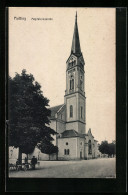 AK Plattling, Magdalenenkirche Mit Strasse  - Plattling