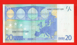 98 - BILLET 20 EUROS 2002 NEUF Signature WIM DUISEMBERG  N° U06113351129 - Imp L004F1 - 20 Euro