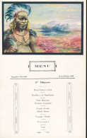 BELGIAN CONGO MARITIM MENU THYSVILLE 21 FEVRIER 1930 - Autres & Non Classés