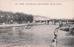 75 - PARIS - Ile Saint Louis - Quai D'Orleans - Vue Sur La Seine - District 01